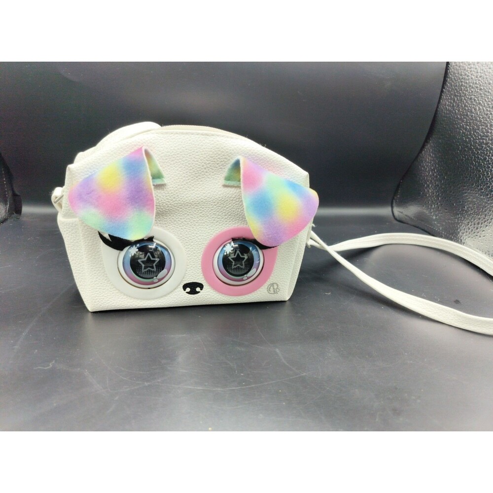 Purse Pets Rainbow Pup Dog Interactive Sound and Reactions Kids Toy Purse Bag